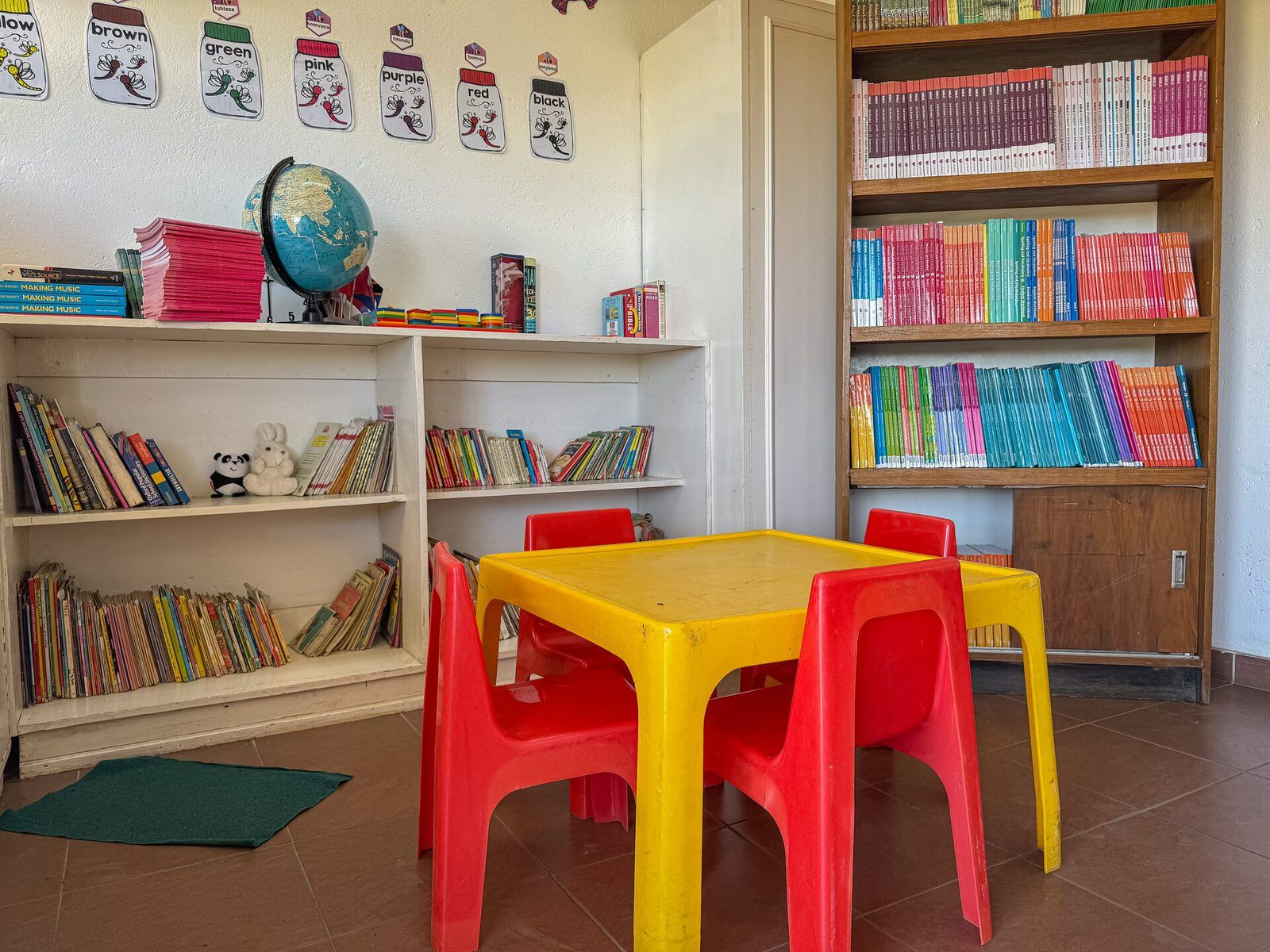 Preschool library and reading corner
